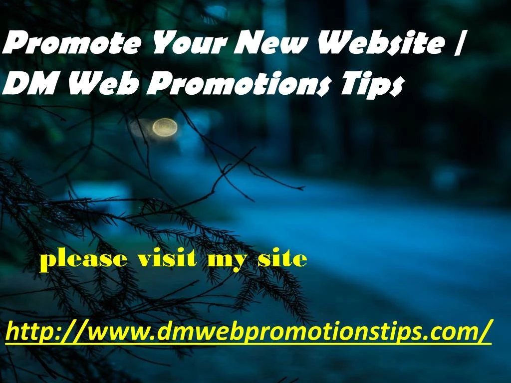 http www dmwebpromotionstips com