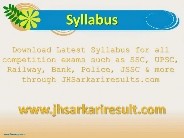 syllabus