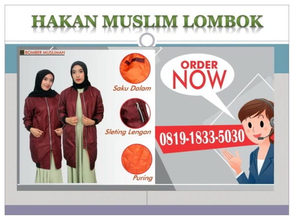 0819-1833-5030 | Produsen Jaket Muslimah Siap Kirim Ke Sakra Kabupaten Lombok