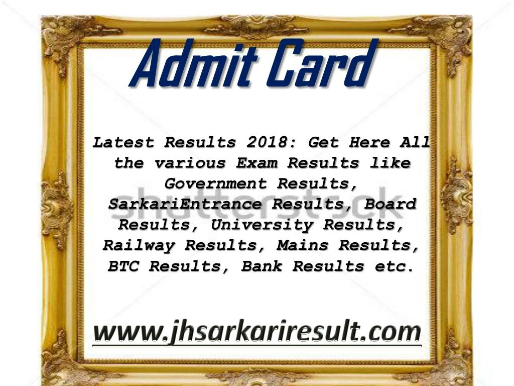 admit card