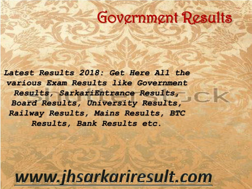 government results