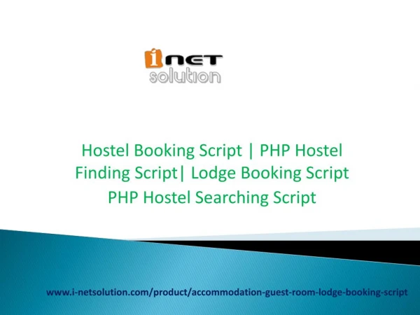 Hostel Booking Script | PHP Hostel Finding Script