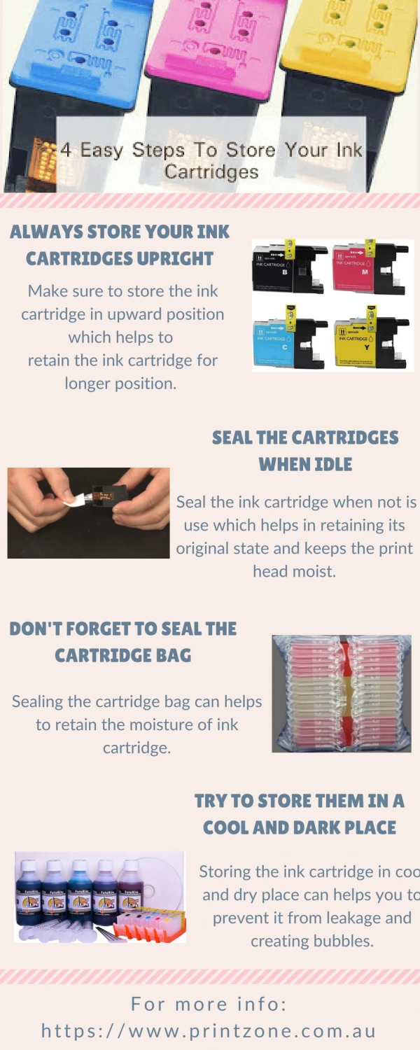 Easy Steps To Store Ink Cartridges