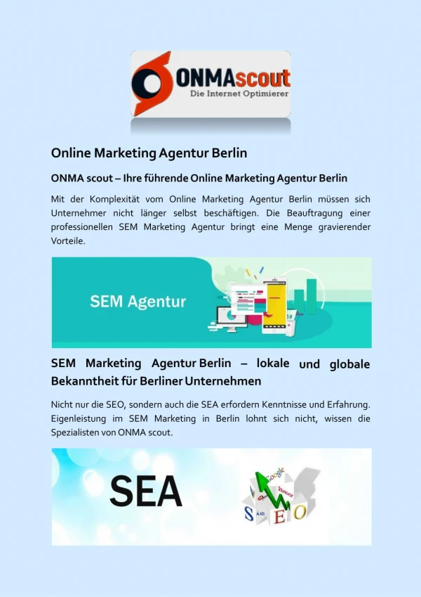 Online Marketing Agentur Berlin