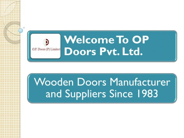Wooden Door Suppliers Faridabad