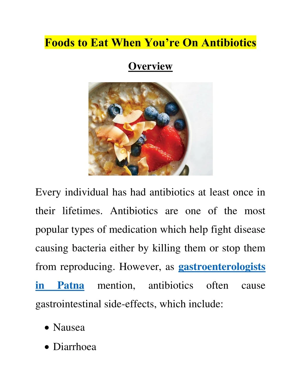 foods to eat when you re on antibiotics