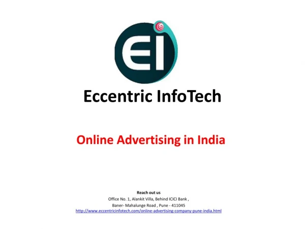 Online Advertising in Pune, India - Eccentric Infotech