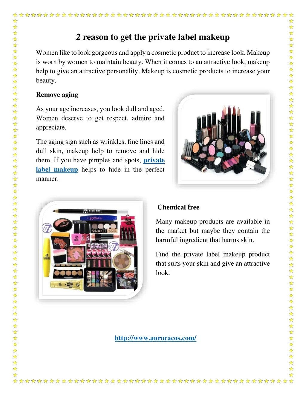 2 reason to get the private label makeup