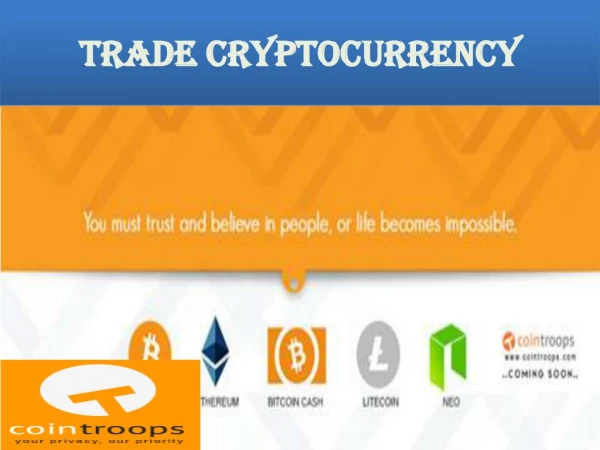 Trade Cryptocurrency