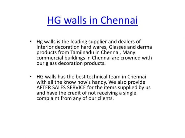 TOUGHENED GLASS WORK IN CHENNAI | HG WALLS