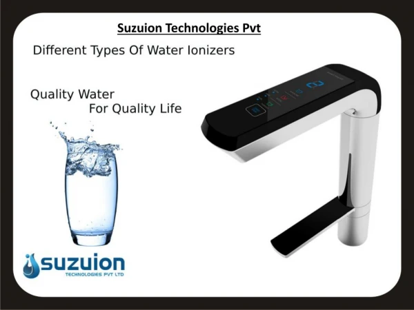 Different Types Of Water Ionizers