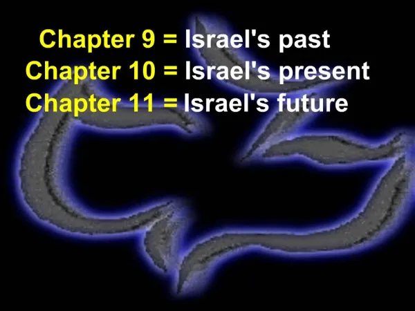 Chapter 9 Israels past