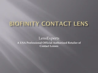 Biofinity Contact Lens