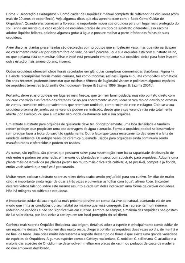Dicas E Truques Que NinguÃ©m Te Contou Sobre As OrquÃ­deas. Como Recupera