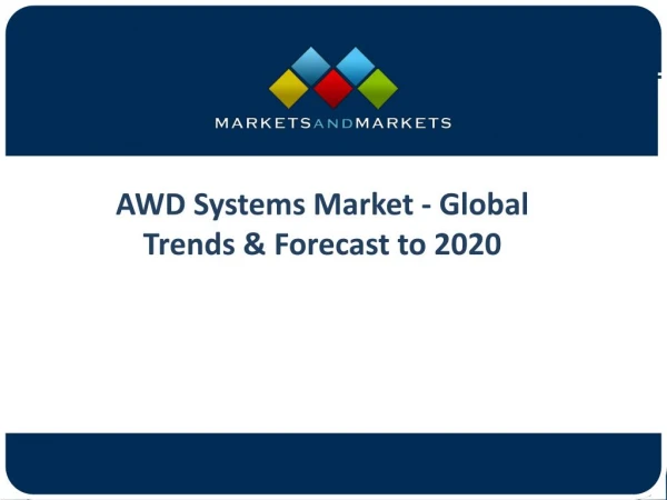 Increasing Global Demand All-Wheel Drive Systems Market