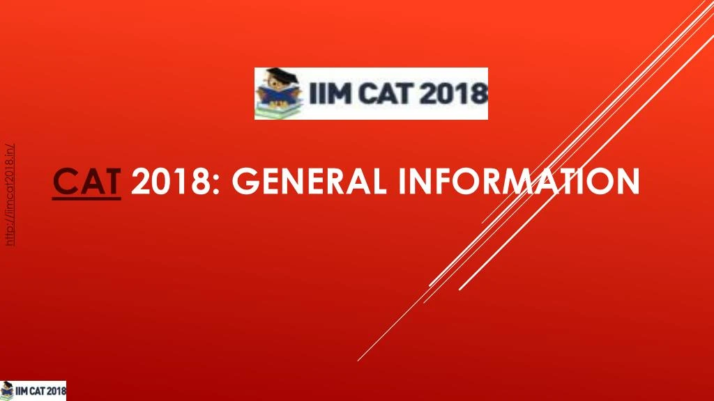 cat 2018 general information