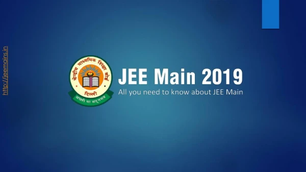JEE Main 2019