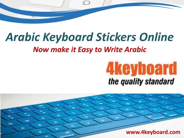 Arabic Keyboard Stickers Online - 4keyboard