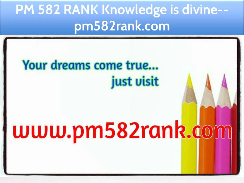 pm 582 rank knowledge is divine pm582rank com