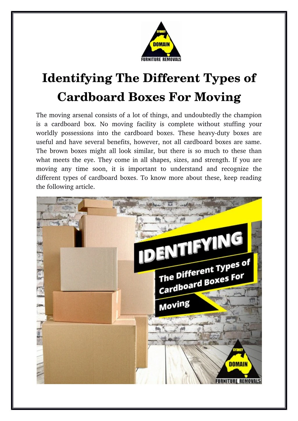 identifying the different types of cardboard
