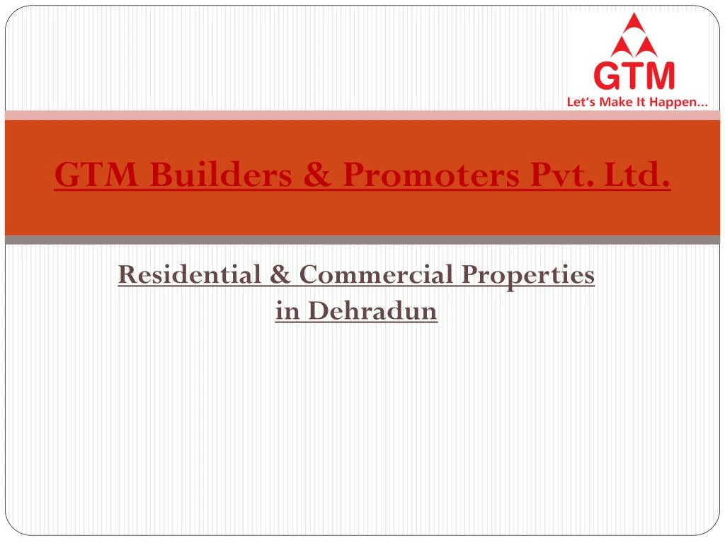 gtm builders promoters pvt ltd