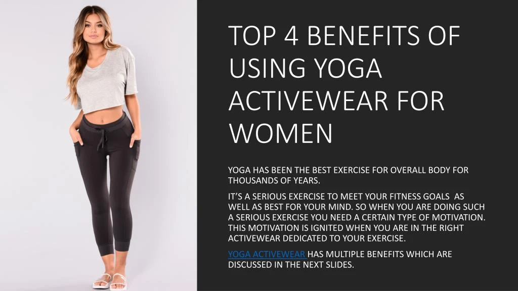 top 4 benefits of using yoga activewear for women