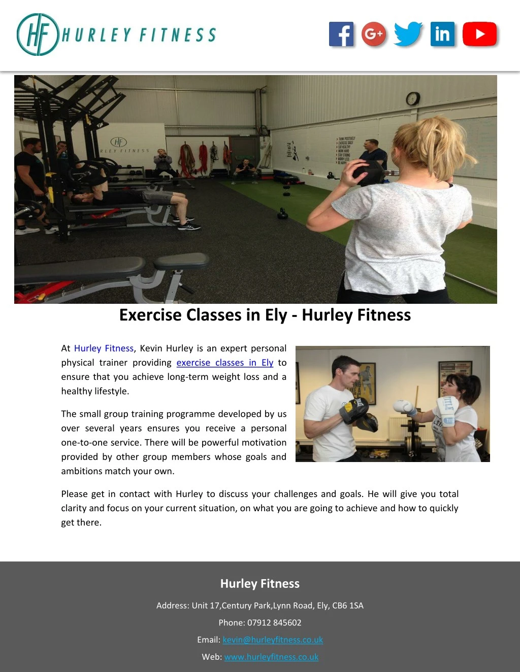 at hurley fitness kevin hurley is an expert