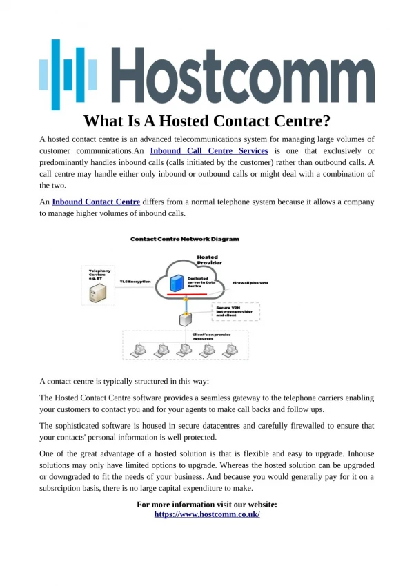 What Is A Hosted Contact Centre?