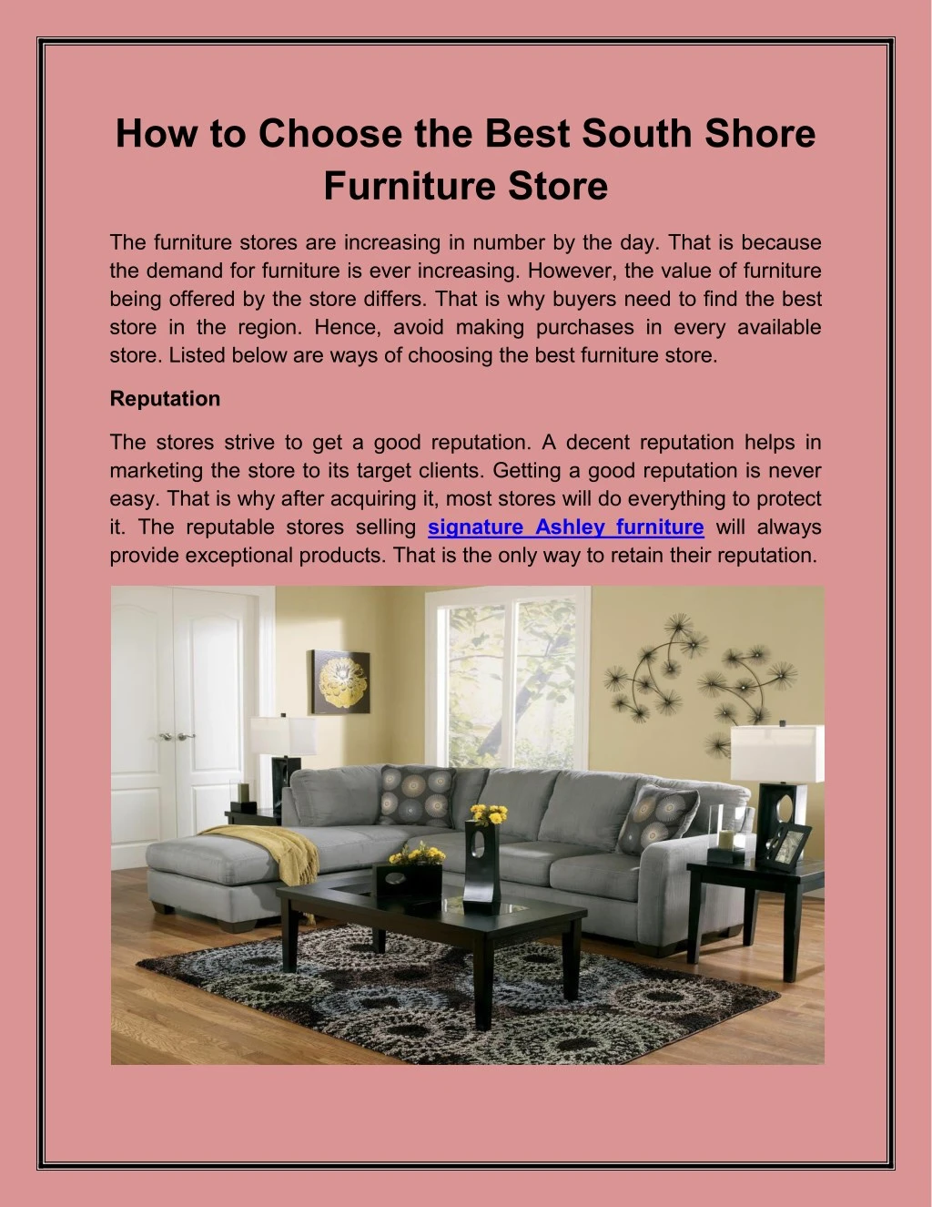 how to choose the best south shore furniture store