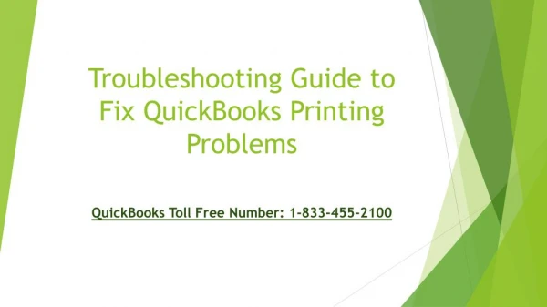 Troubleshooting Guide to Fix QuickBooks Printing Problems