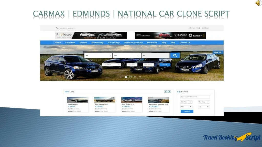 carmax edmunds national car clone script