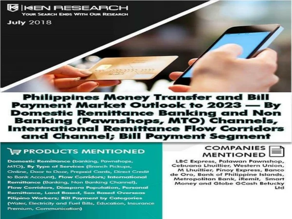 Banking Channel Remittance Philippines, Money Transfer Operators in Philippines - Ken Research