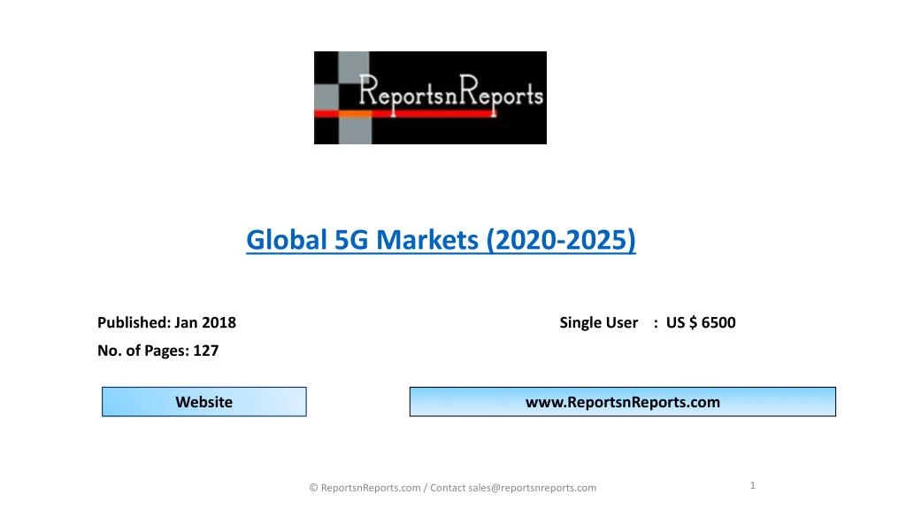global 5g markets 2020 2025