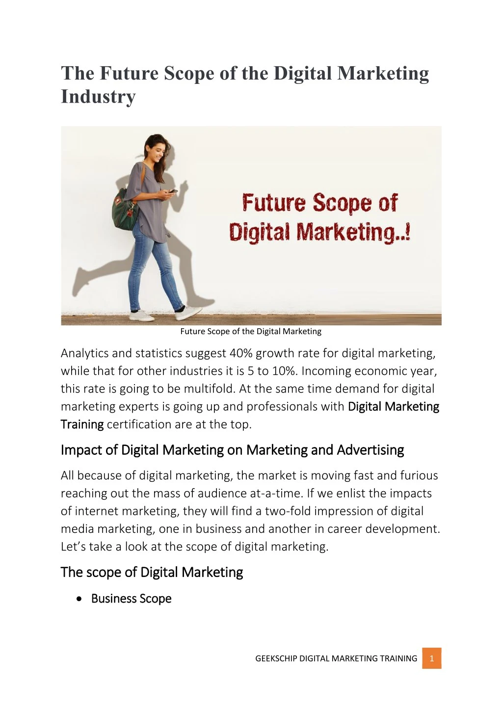 the future scope of the digital marketing industry