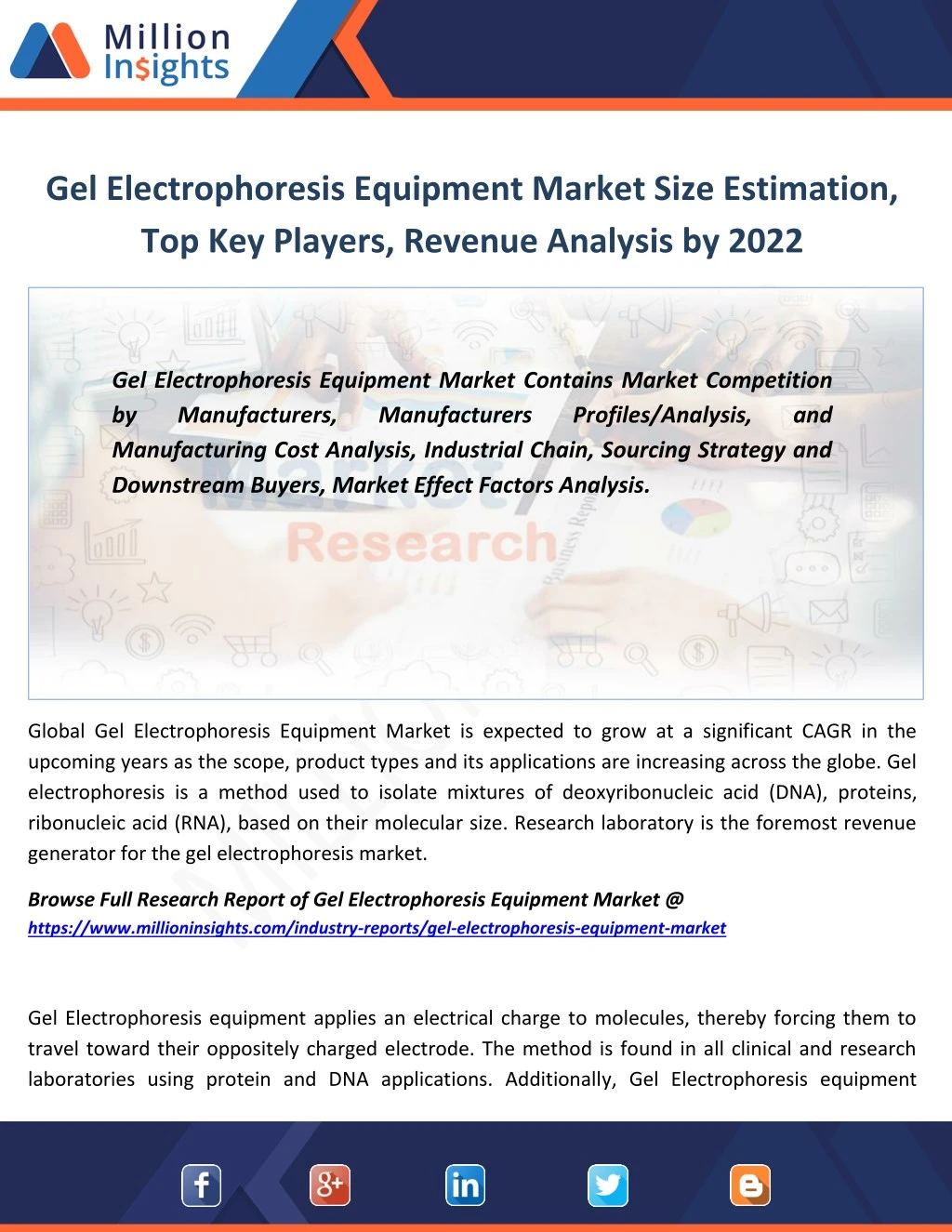 gel electrophoresis equipment market size