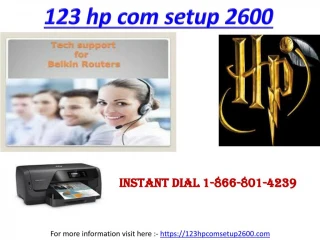 123 hp com setup 2600 - slide 1