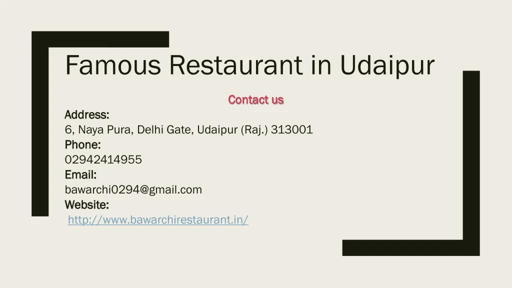 famous restaurant in udaipur