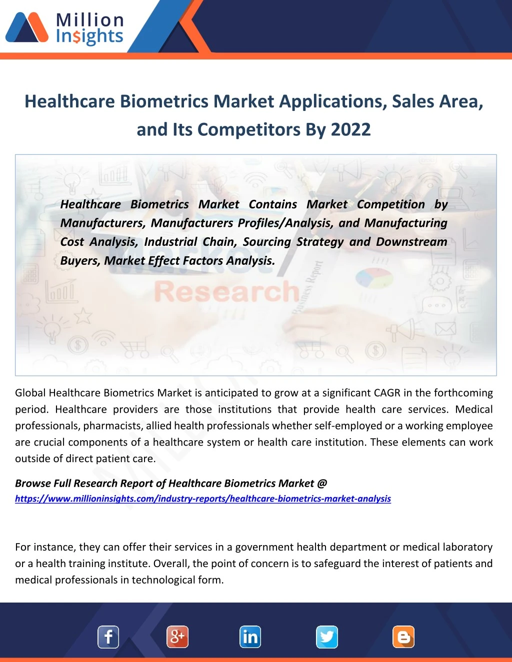 healthcare biometrics market applications sales