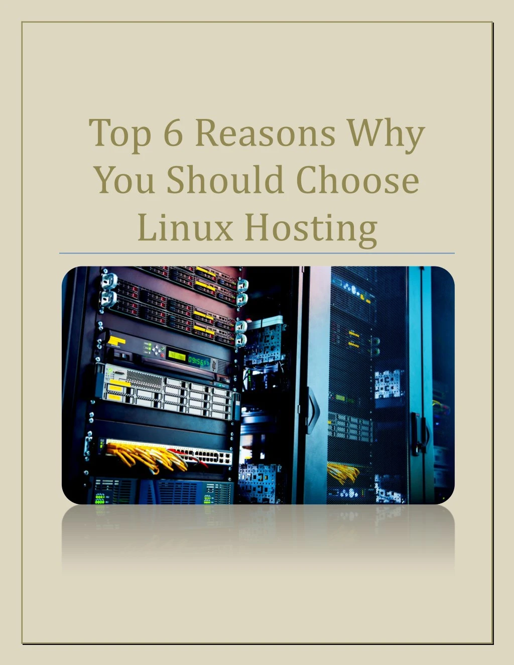 top 6 reasons why you should choose linux hosting
