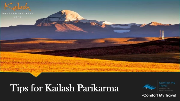 Tips for Kaliash Parikarma