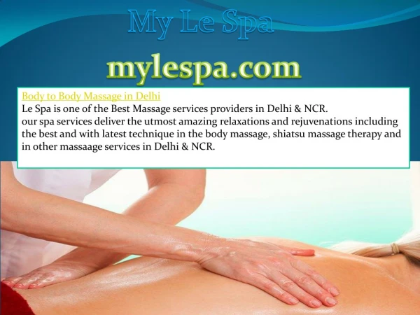 Full Body to Body Massage Parlour in Jasola Delhi 8285603480