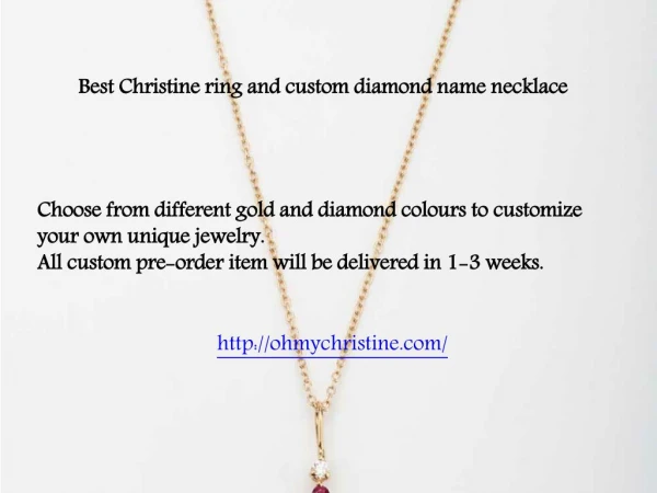 Customize Your Own Jewelry | Christine K Jewelry