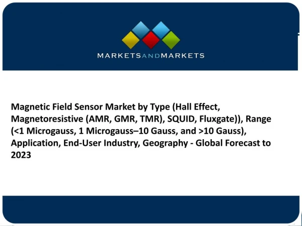 magnetic field sensor market future forecast - Experts report 2023