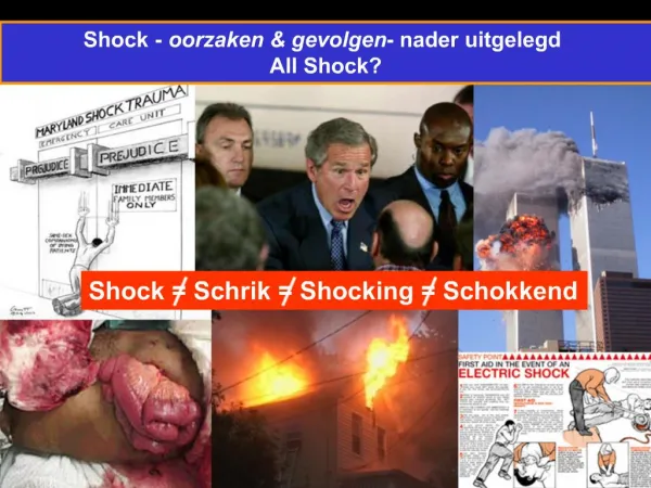 Shock - oorzaken gevolgen - nader uitgelegd All Shock