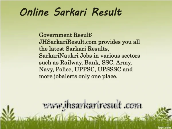 online sarkari result