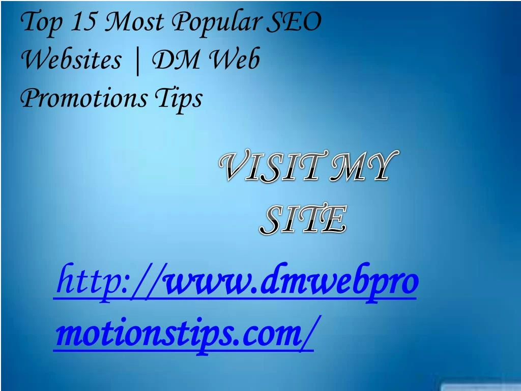 top 15 most popular seo websites