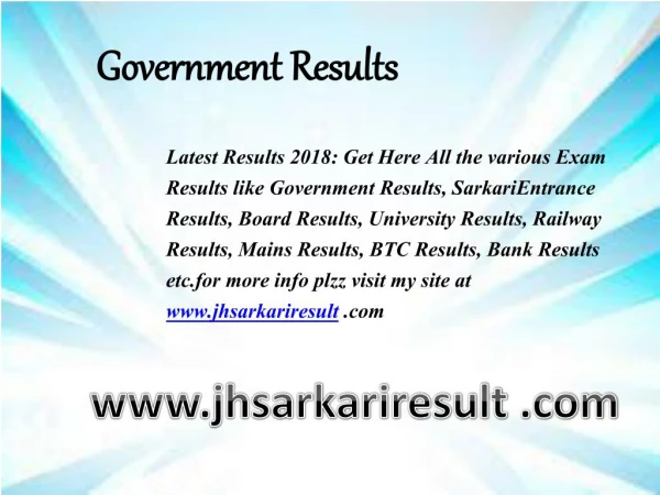 government results