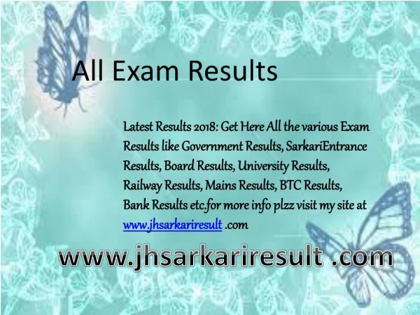 all exam results