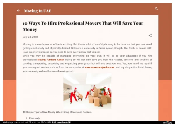 10 Ways To Hire Professional Movers That Will Save Your Money