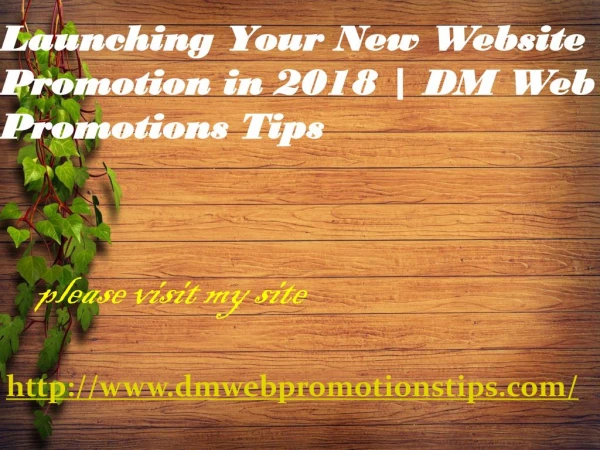 http www dmwebpromotionstips com